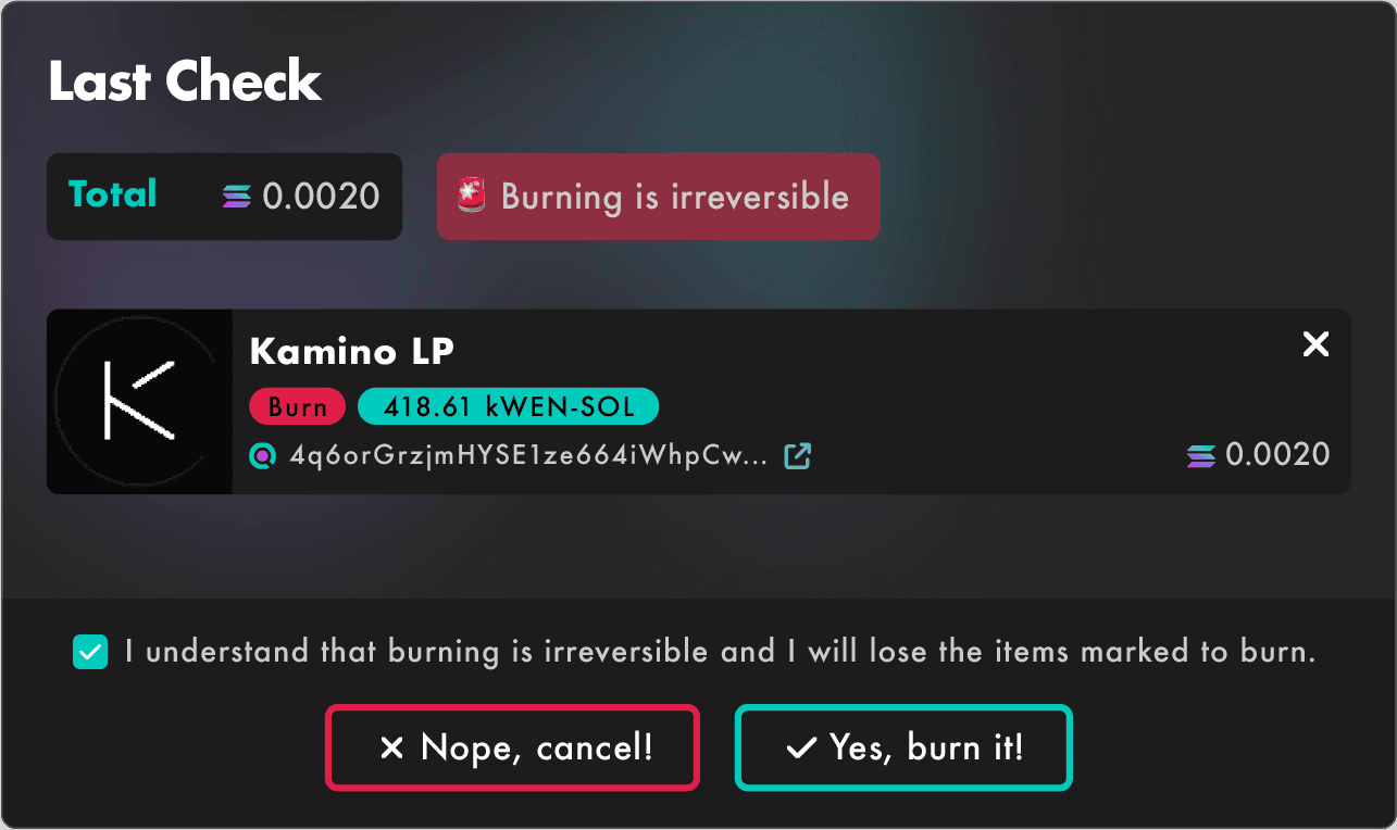 How to Burn Liquidity Pools with SolRIP