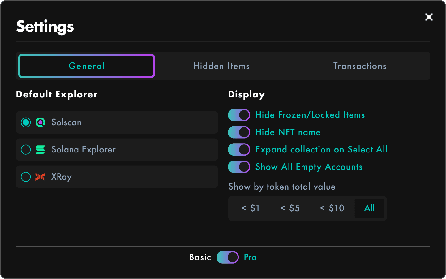 General Settings