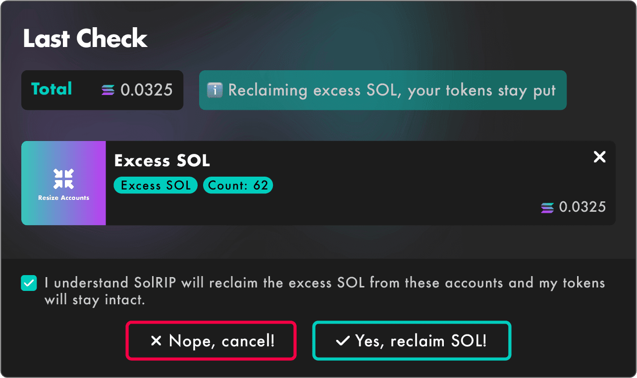 How to Reclaim Excess SOL with SolRIP