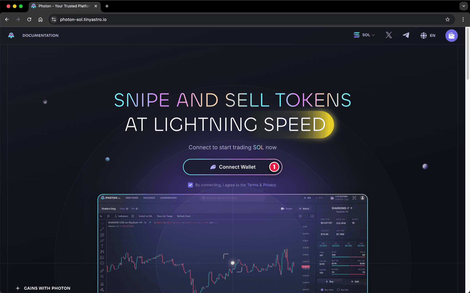 Tap the Wallet Button