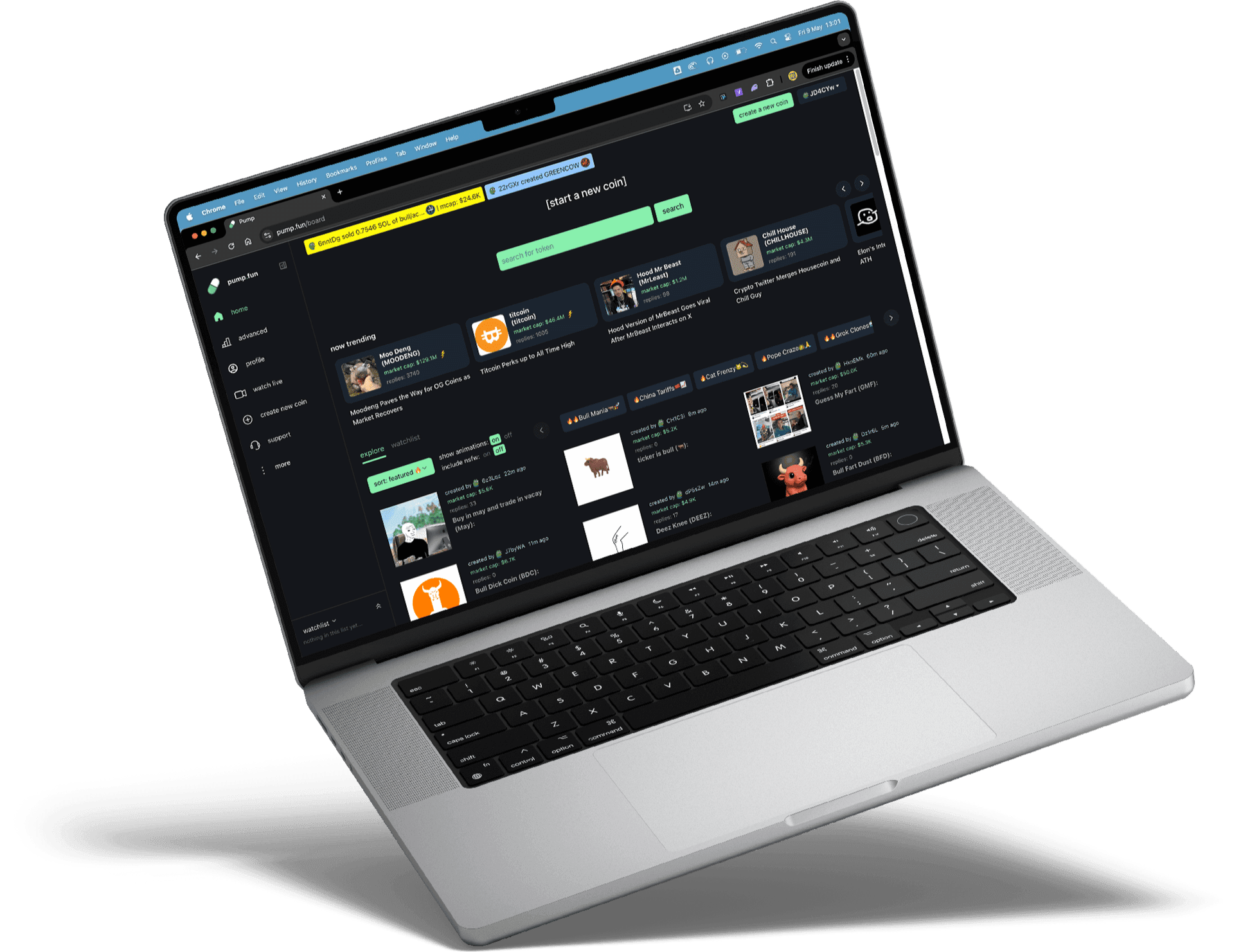 Pump.fun Trading App