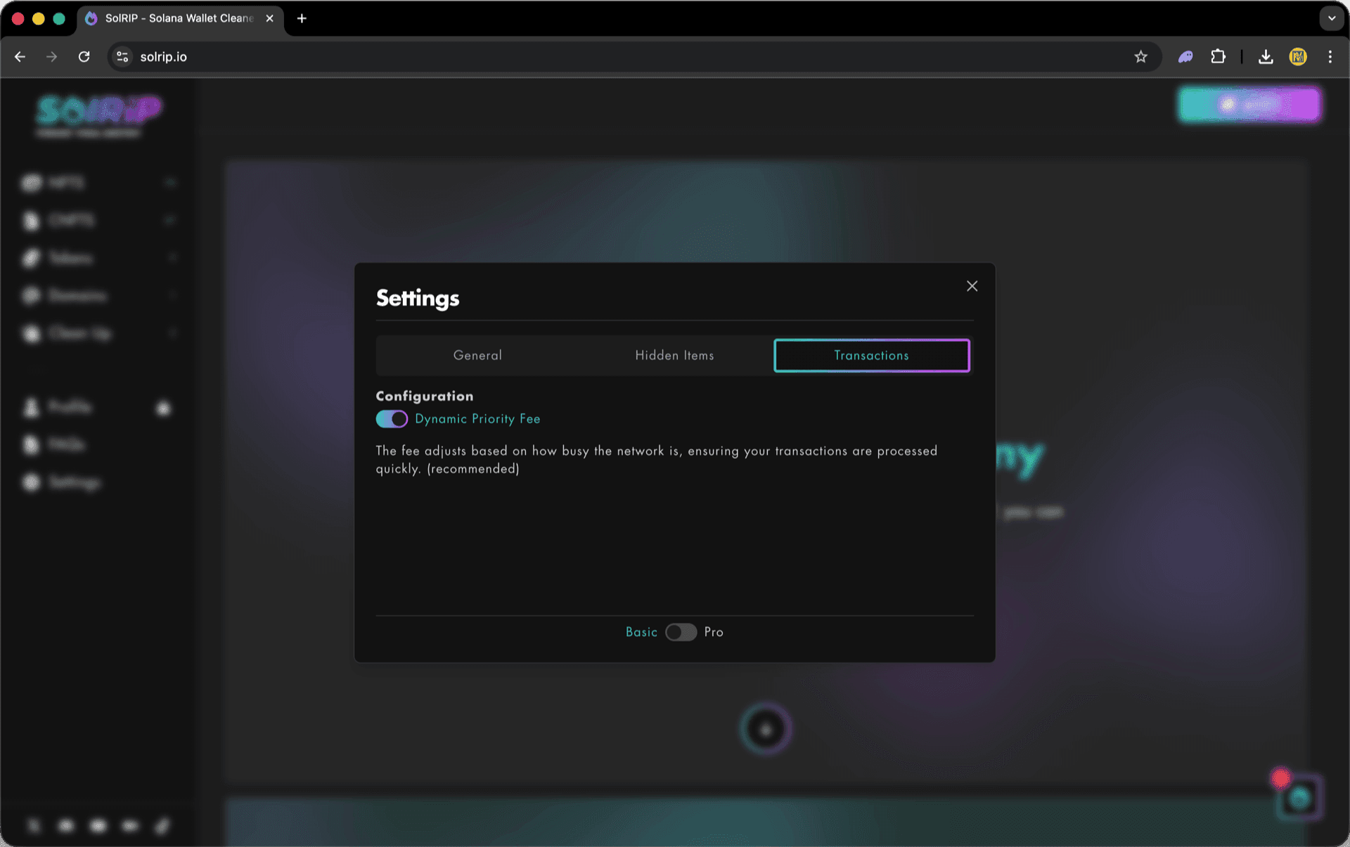 Dynamic Priority Fee Settings